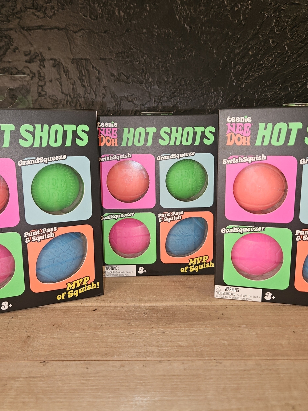 Hot Shots Teenie Needoh Sports Balls Set 4-Pack - Picture 5 of 5